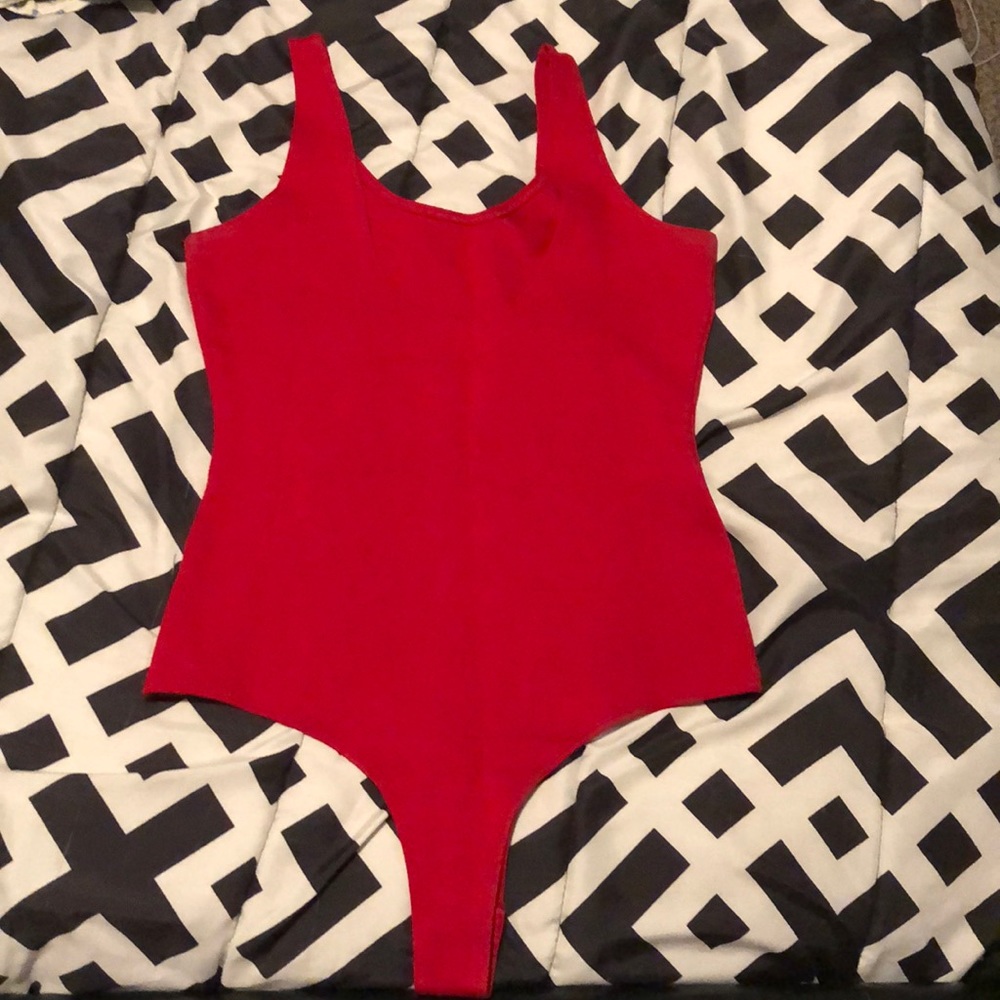 Red bodysuit
